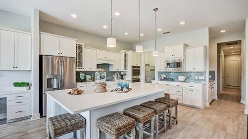 Kitchen with generous island