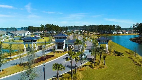 Aerial view of the community