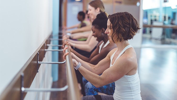 Barre fitness class