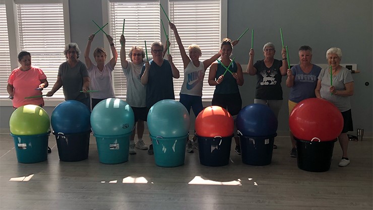 Cardio drumming class