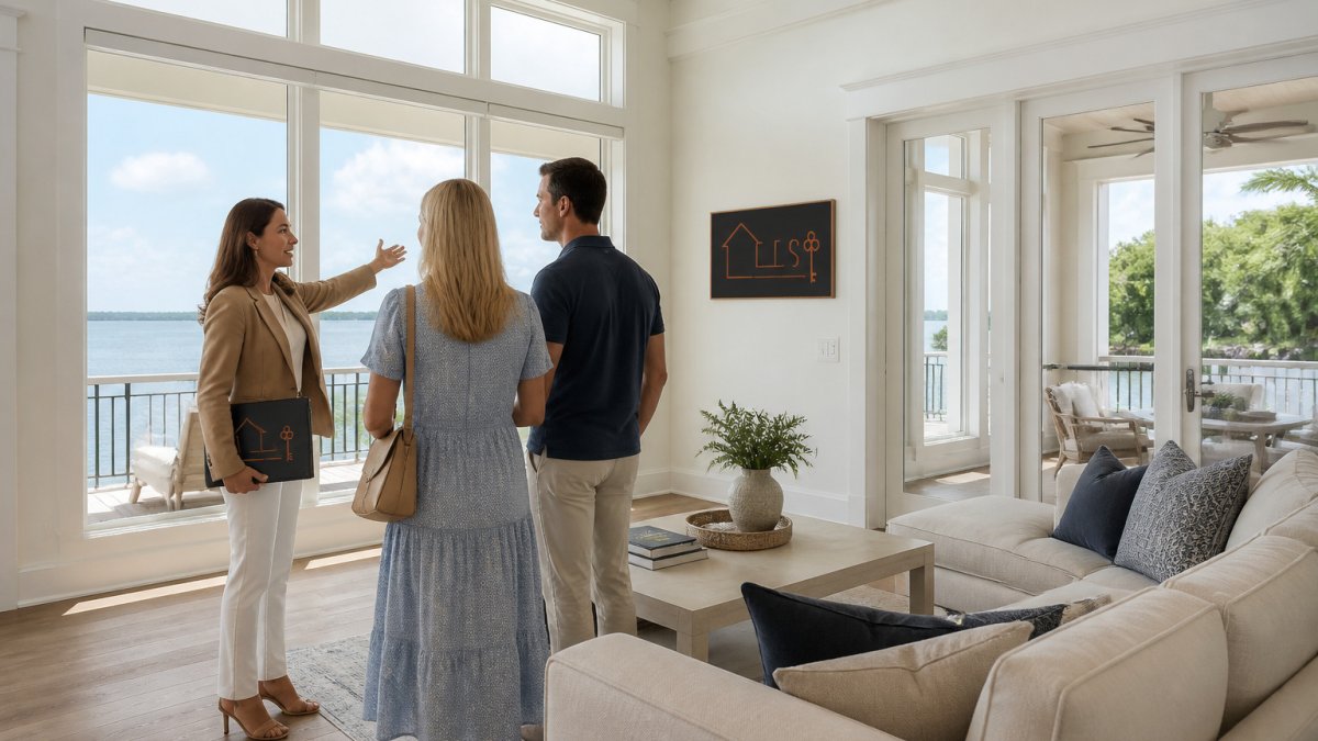 Infographic comparing property types and waterfront views for luxury homes Charleston buyers consider.